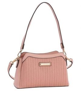Bolsa Minibag Chenson Feminina Trama Classic Rosê